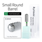 HYTOOS 5.35mm Safety Barrel Nail Drill Bit – Pro Gel Polish Removal Bit for Electric Nail Files Fast & Safe Acrylic & Poly Gel