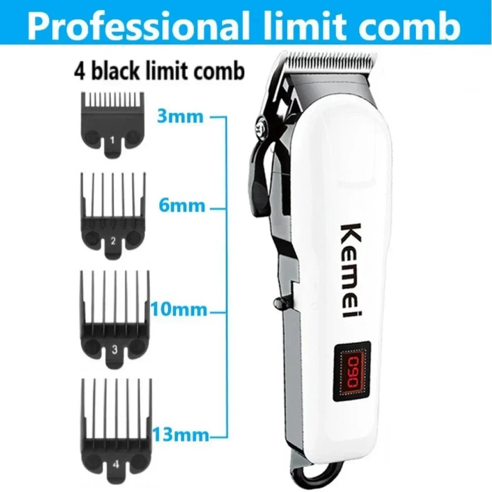Kemei Hair Clipper Or Blade Hair Cut Maching Wireless Trimmer Men Professional Clipper Machine Rechargeable Hair Cut Barber 809A