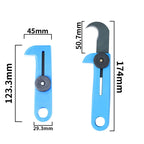 Unpacking Blade Paper Cutter Portable Express Parcel Blade Keychain Hook Blade Multi-Color for Cardboard Plastic & Rope Cutting