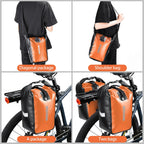 NEWBOLER 10L 20L Waterproof Cycling Bicycle Front Fork Bag Quick Release Bike Rear Seat Trunk Bag Bike Bag Bicycle Accessories
