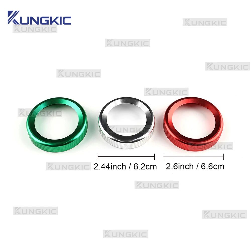 AC Adjustment Knob Rings For Alfa Romeo Giulietta 940 2010 2011 2012 2013 2014 2015 2016 2017 2018 2019 2020 2021 Central Trim