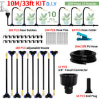 DIY Free Bending Universal Spray Kit For Greenhouse Garden Flowers Plant Watering Irrigation Patio Misting Cooling System