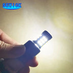 20Pcs Canbus Led T15 Ba15s 1156 3030 27SMD P21w Auto LED Bulb Reverse Brake light White Yellow Red 12v