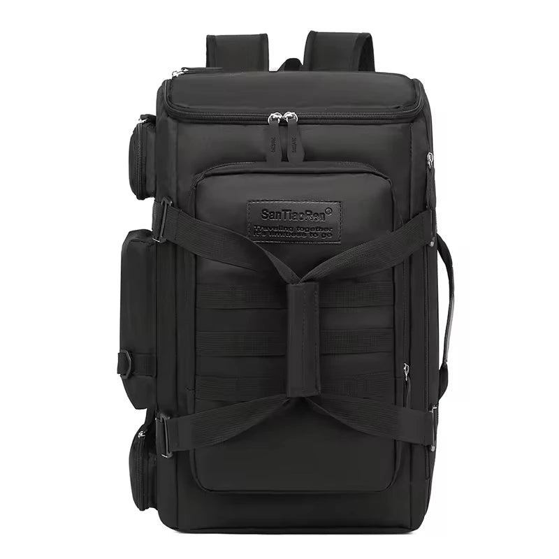 Large capacity fitness bag, travel backpack, dry wet separation shoulder bag, outdoor sports, fishing, yoga training bag