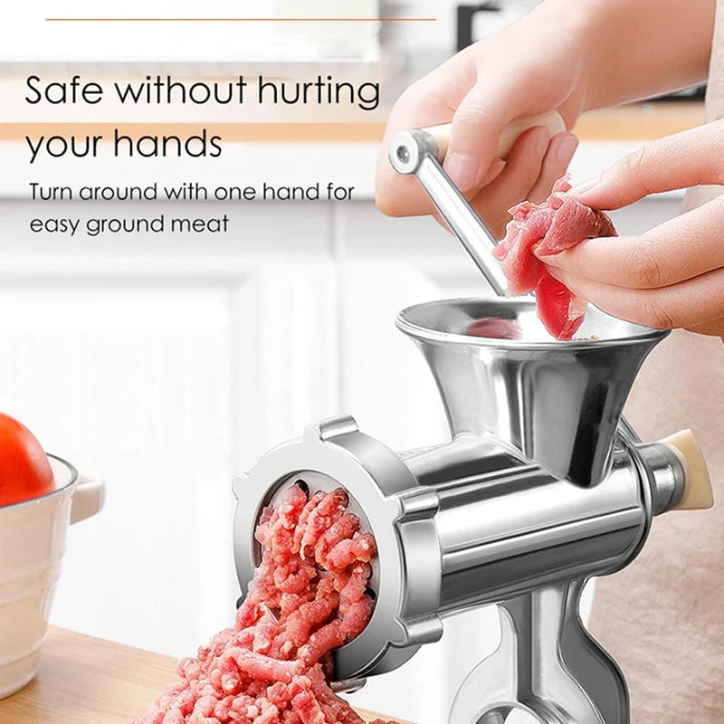 Manual Meat Grinder Sausage Meat Stuffer Aluminum Alloy Multipurpose Vegetables Chopper Pepper Cutter Home Kitchen Tool