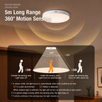 10000mAh Rechargeable LED Ceiling Light Smart Radar Motion Sensor Ceiling Lamp Wireless Remote Control No Wiring 3 CCT