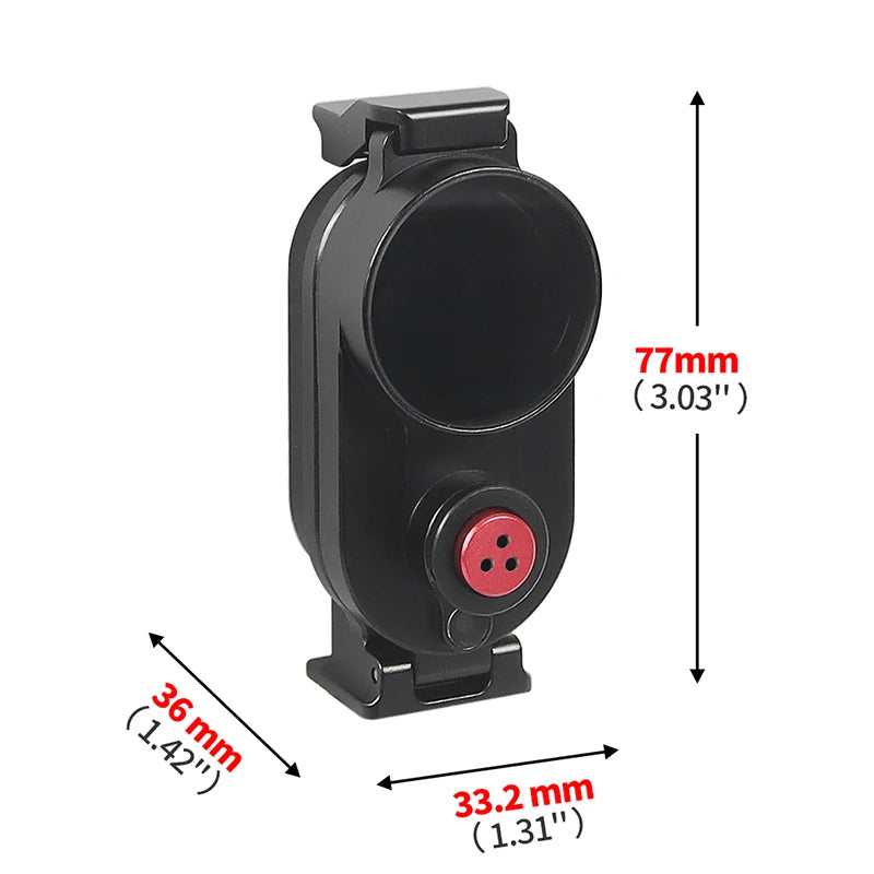 GO 3 3S Waterproof Housing Case for Insta360 GO3 Tempered Glass Underwater Diving Protective Frame for Insta 360 GO Thumb Camera