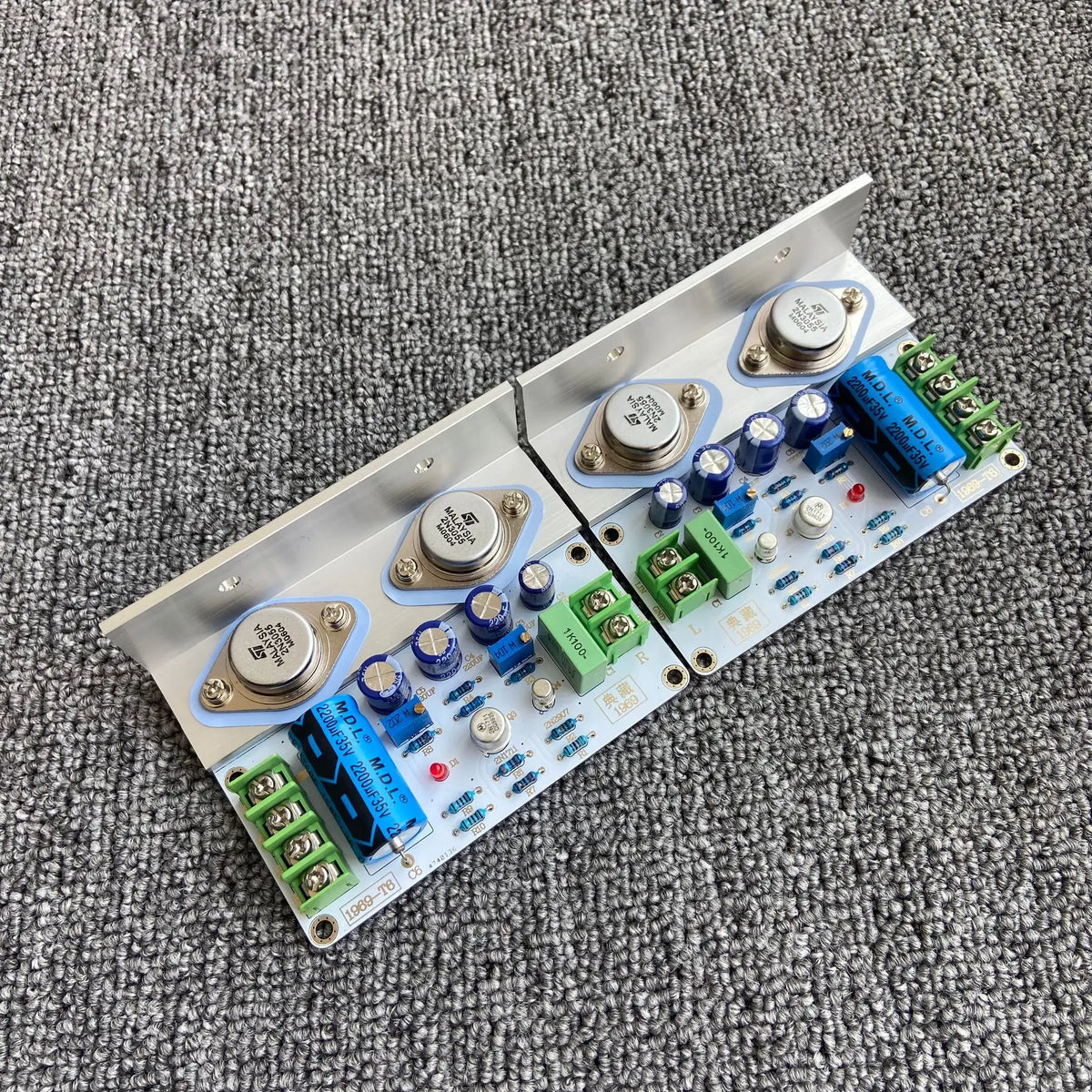 GHXAMP JLH 1969 Class A Stereo Amplifier Board Finished 2pcs 2N3055 HiFi Amp