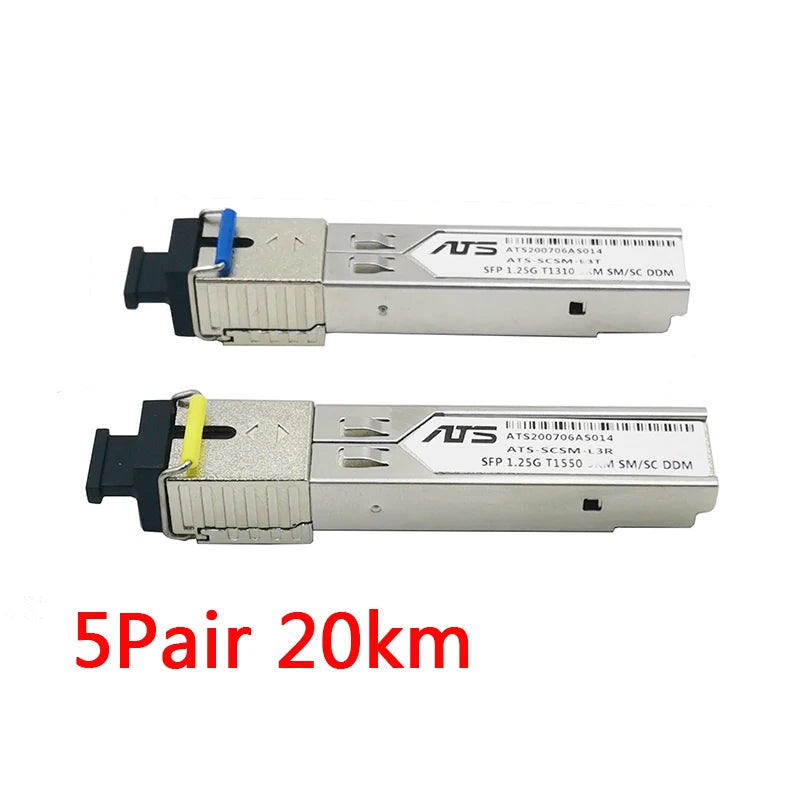 SFP Module SC connector 1.25G SC BiDi 1310nm/1550nm WDM switch SFP Transceiver module with Switch with DDM Function