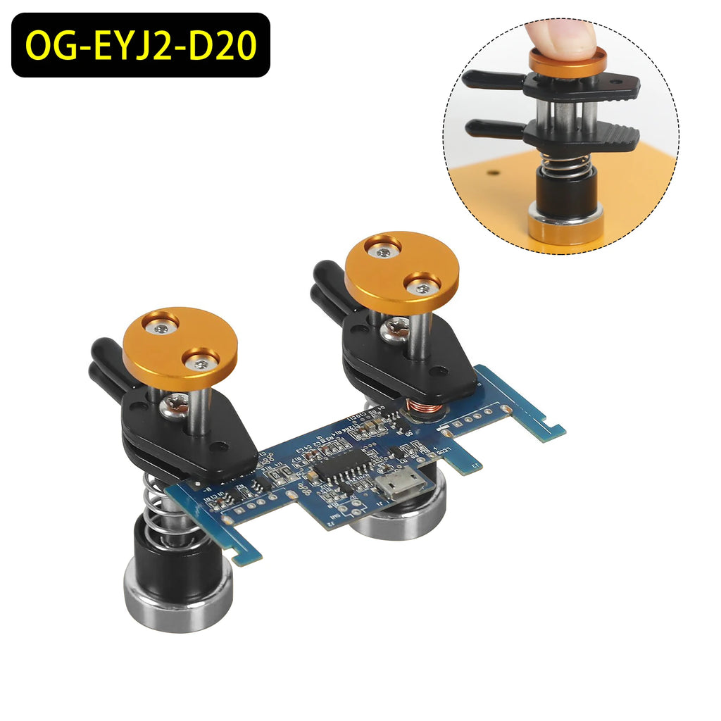 NEWACALOX Magnetic Helping Hand Soldering Third Hand Tool with Alligator Clips Flexible Metal Arms Electronic Repair Tool