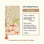 Kinbor 2026 Weekly Planner Work Plan Notebook Daily Time Management Two Pages A Week Schedule Book Self Disciplined Punch Book
