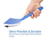 Pizzathome Flexible Scraper Anti-heat Shockproof Spatula Food Grade Non-Stick Scratch Resistant Dough Cutter Flexibility Scraper