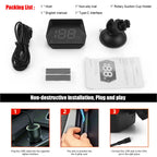 G20 Head Up Display HUD With USB Connection Speedometer Compass GPS Car Projector Overspeed Alarm Mph Kmh HD Display