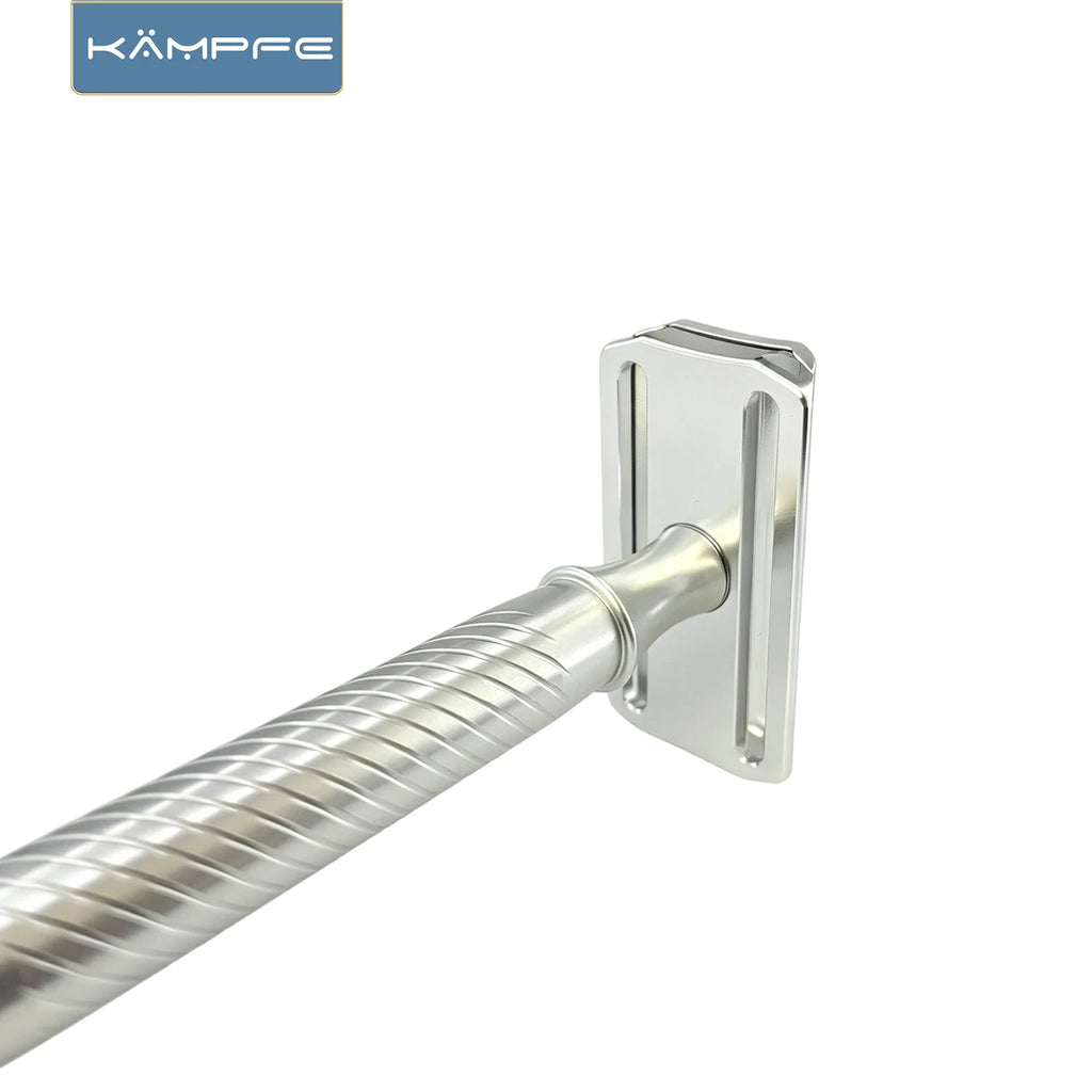 KAMPFE Traditional CNC Aluminum Metal Safety 30° Fixed Angle Razor Double Edge Manual Shaver for Close Shave Razor