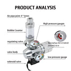 Aquarium CO2 regulator Dual meter solenoid valve Bubble meter  CO2 steel cylinder Reaction system CO2 pressure reducing valve