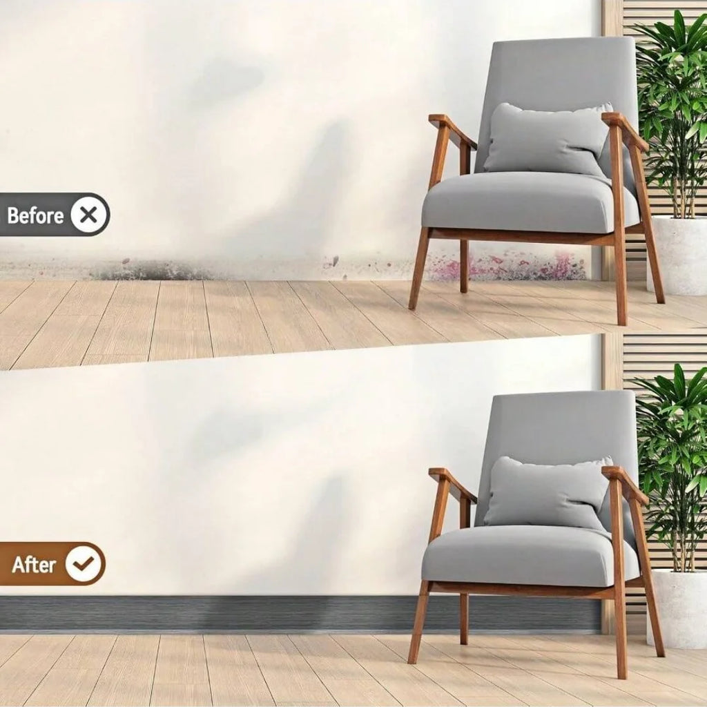 1PC 2mx8cm vinyl wall decoration skirting board, self-adhesive decorative skirting board, flexible self-adhesive decorative stri