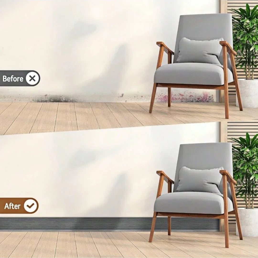 1PC 2mx8cm vinyl wall decoration skirting board, self-adhesive decorative skirting board, flexible self-adhesive decorative stri