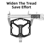 ROCKBROS MTB Cycling Ultralight Pedal Bike Bicycle Sealed DU Bearing Pedals Aluminum Alloy CRMO Non-slip Cleat Bike Part Pedals