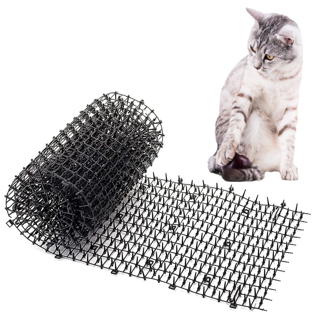 Cat Deterrent Mat Anti Cat Dog Network Repellent Training Plastic Spike Mat for Keeping Away Cats Dogs Protecting Plants