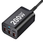 USB C Fast 200W 6-Port Charging  Fast  GaN Charger Power Adapter For iPhone 14/13/12 Series, Samsung Galaxy S23/S22/S21