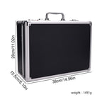 Sliver Aluminum Tool Storage Box Password Lock Portable Suitcase Professional Hairdressing Large Capacity Salon  Carrying Box