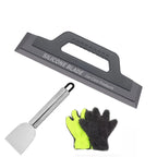 Stainless Steel Cleaning Scraper Glue Remover, Silver 16.5 x 4.1cm, 1pc