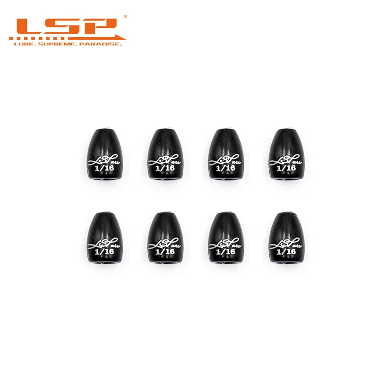 LSP Texas Rig Sinker 1/16 - 1 Oz Bullet Bass Fishing Weight 1.8-28g Lure Accessories Fishing Goods For Winter Fishing