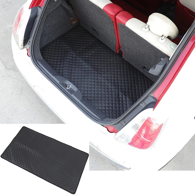 For Fiat 500 2007-2024 Automobile Trunk Pad Dust, Waterproof, Scratch Protection MAT LHD RHD Automobile Rear Pad Carpet