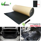 Uxcell 200X50cm 5mm 8mm 10mm 10.76sqft Car Acoustic Foam Floor Tailgate Sound Insulation Deadener Mat Noise Reduction Pad Black