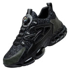 Men's Safety Shoes Protection And Elastic Safety Boots Fashionable Casual Shoes Breathable Odor Protection Men's Work Shoes