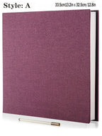 1pc Linen Photo Album Self Adhesive Scrapbook Album for 2x3 4x6 5x7 8x10 Pictures DIY Photo Book Birthday Gifts for Women Mom