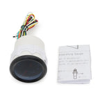 2“52mm Smoke Lens Auto Tachometer White LED 0-8000 RPM Meter Car Gauge 1-8 Cylinders
