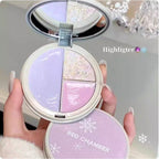 RED CHAMBER TRI COLOR MULTI-PURPOSE HIGHLIGHTER Palette Natural Brightening One Palette Multi-Purpose 7.5g Makeup