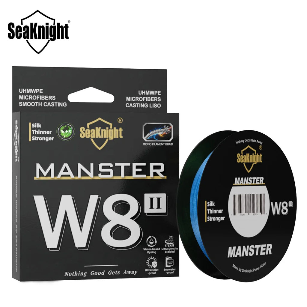 SeaKnight Brand W8 II 300M PE Fishing Line 8 Weaves Multifilament Braided Line Updated silicon resin coating Saltwater Fishing