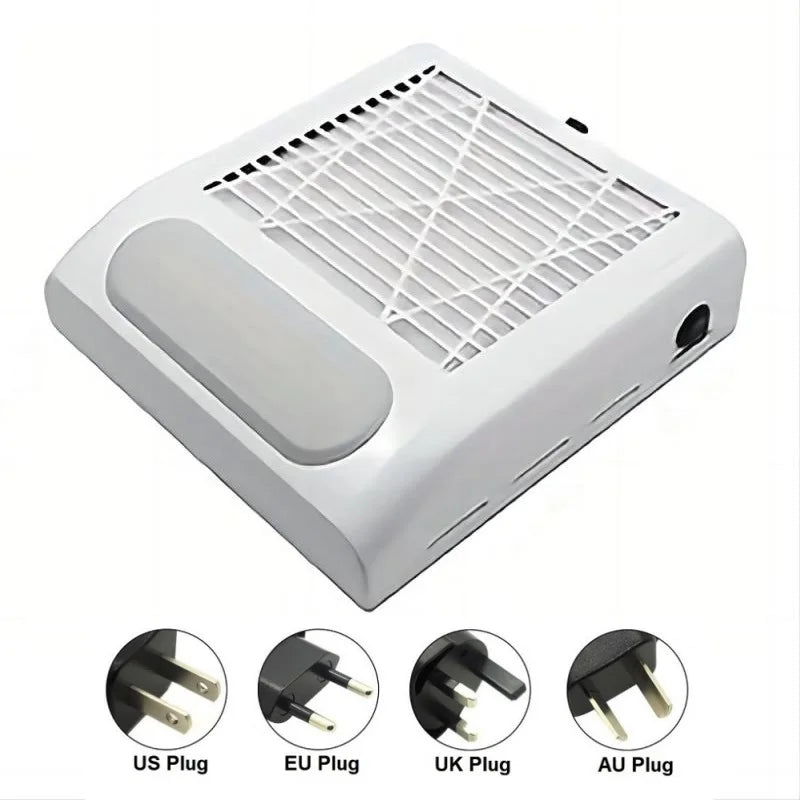 Professional Powerful Nail Duster Exhaust Fan for Nail Art Vacuum Collector Gel Nail Duster for Nail Art Salon Equipment