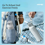 Stainless Steel Sports Water Bottle Thermal Tumble Jumping Large Capacity Cup Fitness Riding Vacuum Flask for Outdoor Activities