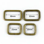 5/10Pcs 20-38mm Bronze Metal Buckles O D Ring Buckle Swivel Lobster Clasp Backpack Carabiner Clips Webbing Strap Adjuster Slider