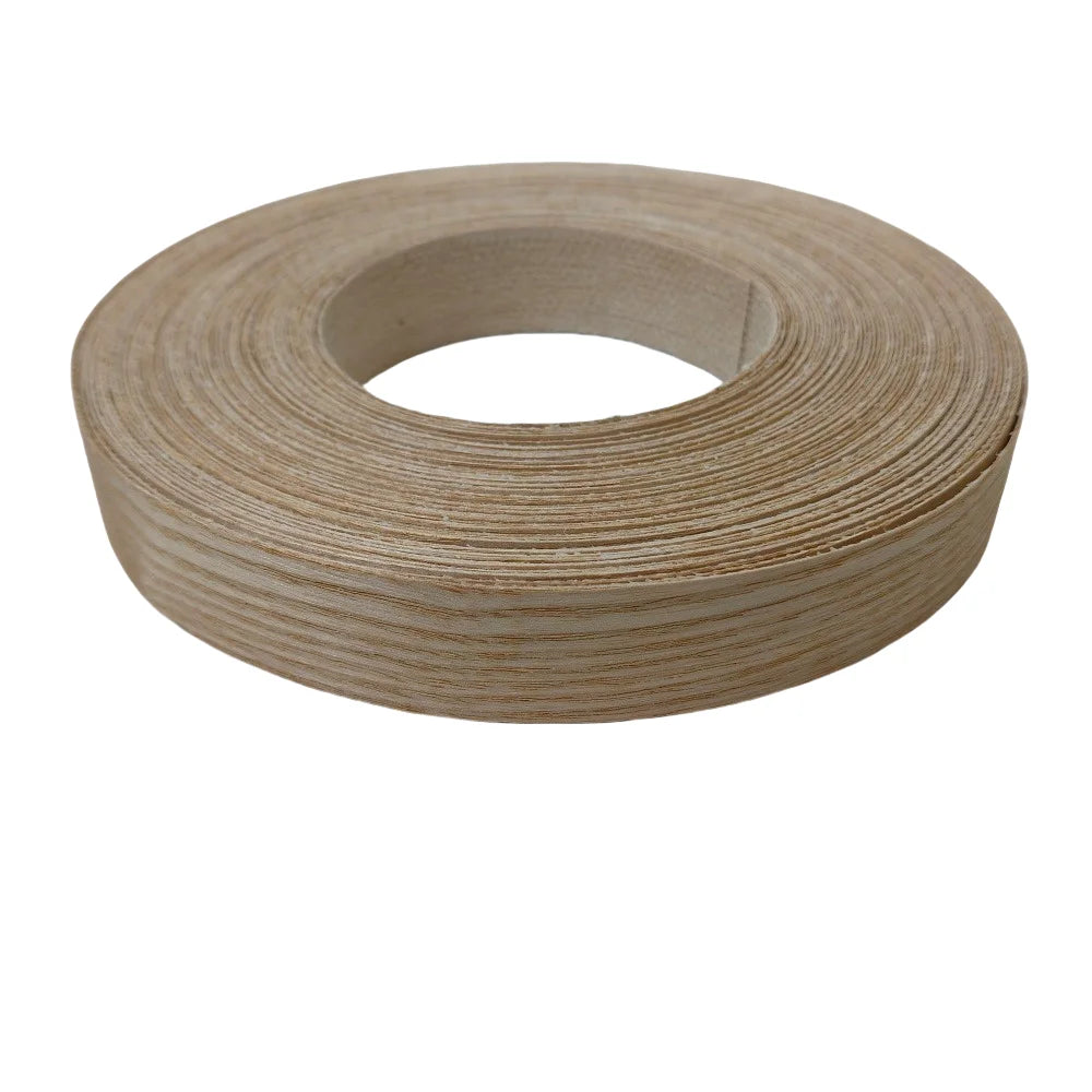 Pre-glued Maple/Birch/Oak/Pine/Walnut/Cherry/Ash/Acacia Wood Edge Banding Strip,Iron on Veneer Edging Trim for Furniture Repair