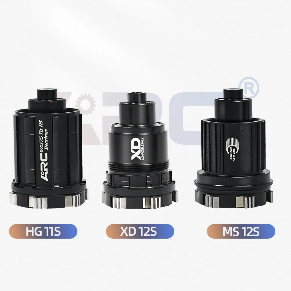 ARC MT009 Rear Hub 4in1 BOOST 10x135 12x142 12x148 MTB XC Gravel E Bike Bicycle Hub 28H 32H HG XD MS-Micro Spline 12V 6 Pawl