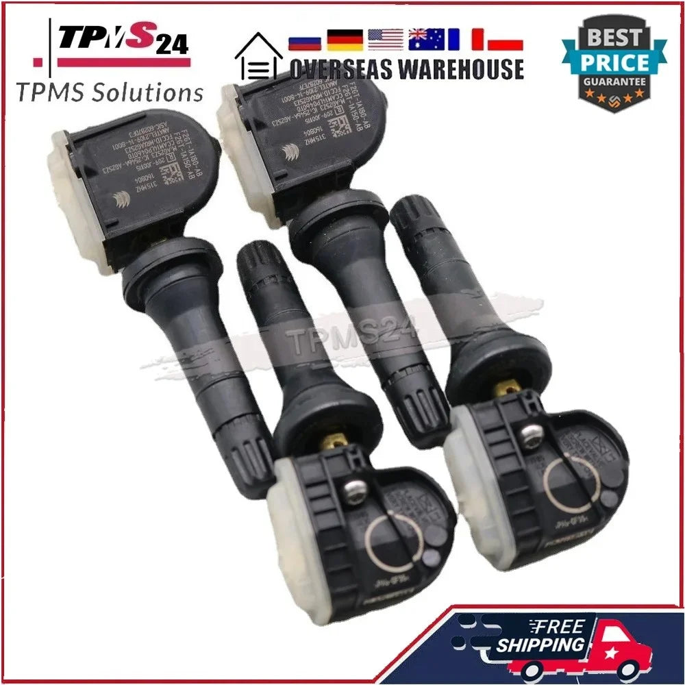4PCS TPMS Tire Pressure Monitor Sensor F2GT-1A180-AB For 2015-2018 Ford Edge Galaxy F-150 Mustang Explorer 315MHZ  F2GZ1A189A