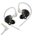 KZ ZS12 PRO 2 1DD+5BA  Flagship-Grade Super Linear Hybrid Wired Headphones 3.5mm/typec Detachable Cable HIFI Gaming Headest