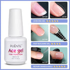 15ML Ace Gel 9-in-1 Nail Glue Gel Nail Polish Transparent Clear Function UV Gel Soak Off Nail Art Varnish Thickness Base coat