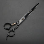 XUANTENG 7-inch black hair cutting scissors with bearing design, barber scissors