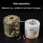 Portable Toilet Paper Roll Holder MOLLE Pouch for Hiking Camping, Black/Camo/Tan