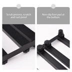 Guitar Pedal Board Aluminum Alloy Effect Pedalboard Compartment Storage Power Cord Portable Easy Assemble Pedal Board for Guitar