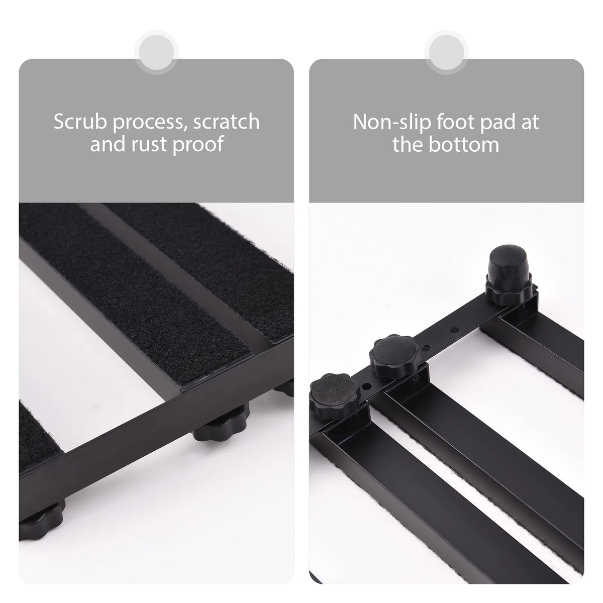 Guitar Pedal Board Aluminum Alloy Effect Pedalboard Compartment Storage Power Cord Portable Easy Assemble Pedal Board for Guitar