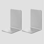 8 Pieces Bookends,Clear Bookends for Shelves,Heavy Duty Book Ends andDesktop Organizer,Book Stopper for Books/Movies/CD