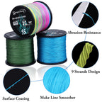 Sougayilang New 9 Strands PE Fishing Line Raid Fishing Line 300M 500M 1000M Multifilament Fishing Wire Carp Fishing Line Tool
