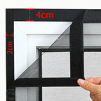 Magnetic Door Screen Mosquito Net Curtain Auto-Close Mesh, Black, Custom Size 100-105cm Wide