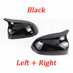 for BMW X3 G01 X4 G02 X5 G05 X7 G07 X6 G06 2018-2023 M style overlay Carbon Fiber Look Black Rearview Side Mirror cover Caps